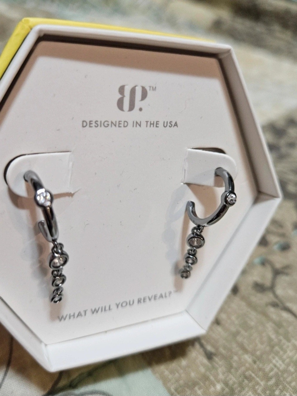 Bp Sparkling Huggie Earrings